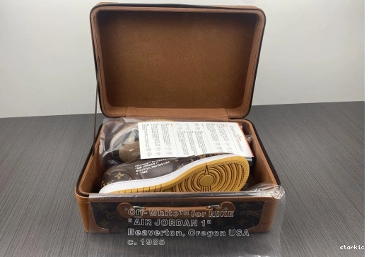 WHITE-LouiV Low JORDAN O-W AIR 1 Top -LouiV CASE) (WITH 0328